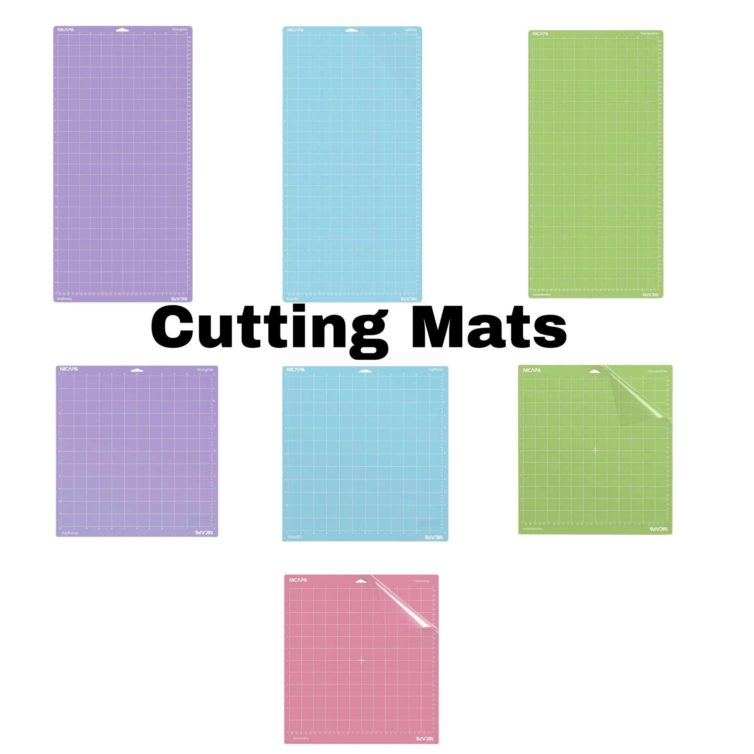 Cricut Cutting Mats - 12x12 - Light, Standard, Strong, Fabric Grip Mats -  PICK