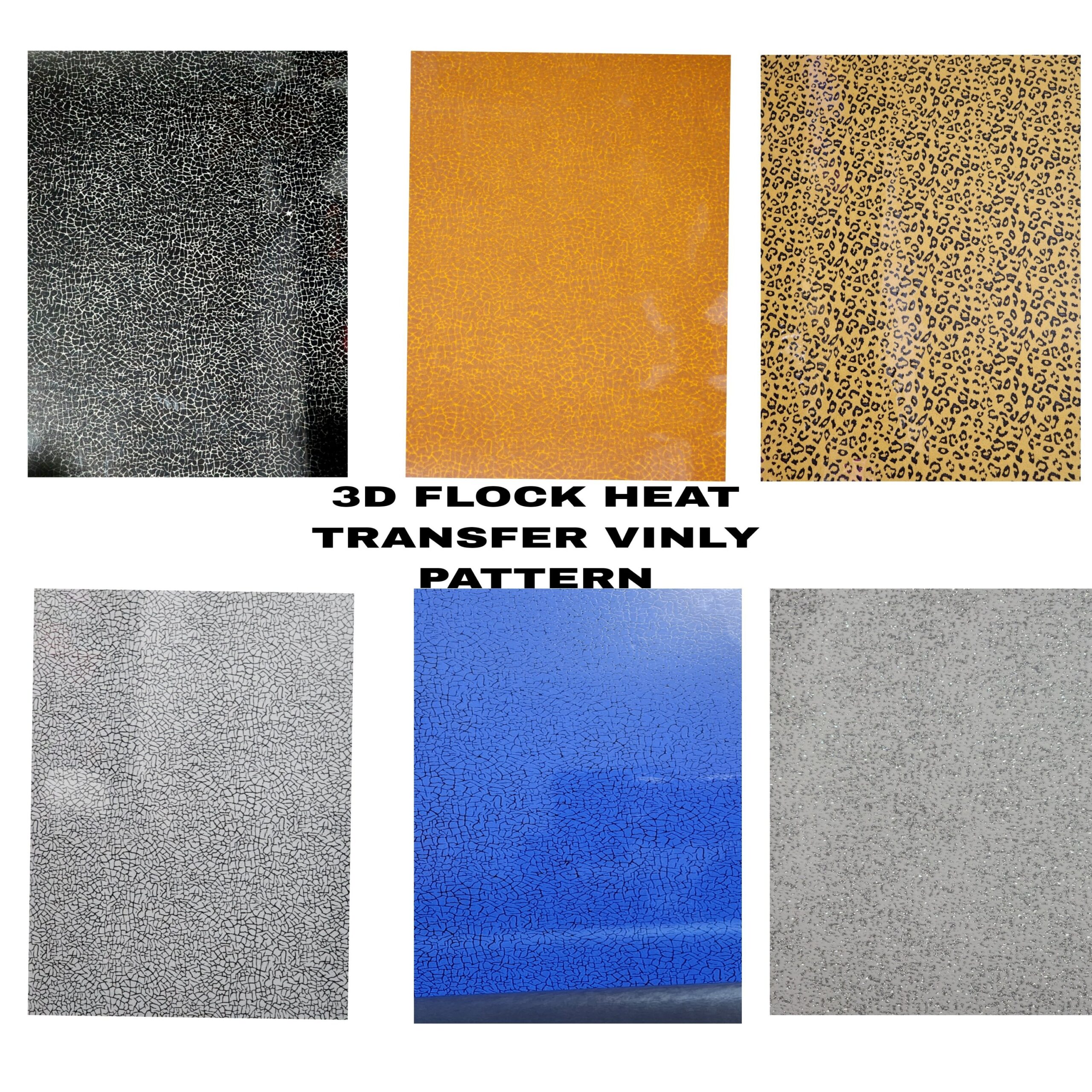 Free Sample Iron On Transfer Vinyl 3d Flock Heat Transfer Vinyl